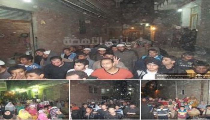 مسيرة ليلية حاشدة بكفر حكيم ضد حكم العسكر