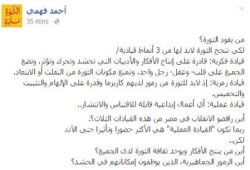 أحمد فهمي يكتب : من يقود الثورة؟