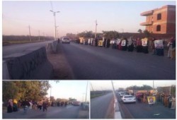 مناهضو الانقلاب بمحافظة ‫‏المنوفيه‬ ينددون بقمع الحريات في ذكري موقعة الجمل