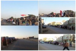 سلاسل بشرية لثوار دمياط ضمن فعاليات اسبوع الاصرار والتحدى