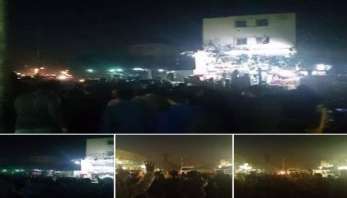 حشود ثوار المطرية في ذكري موقعة الجمل تهتف بإعدام السفاح