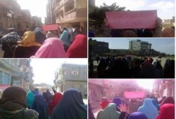 مسيرة حاشدة لثوار كفر البطيخ بدمياط