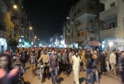الشرقية:مسيرة ليلية لثوار منيا القمح تطالب بإسقاط الانقلاب العسكري