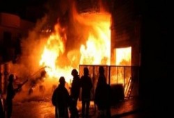 العقاب الثوري بأبوحماد تحرق منزل سعد أبوالشيخ “مخبر أمن الدولة”