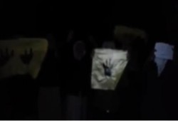 فعالية ليلية لثوار بئر العبد على الطريق الدولى العريش القنطرة