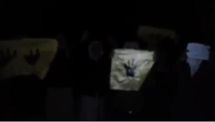 فعالية ليلية لثوار بئر العبد على الطريق الدولى العريش القنطرة