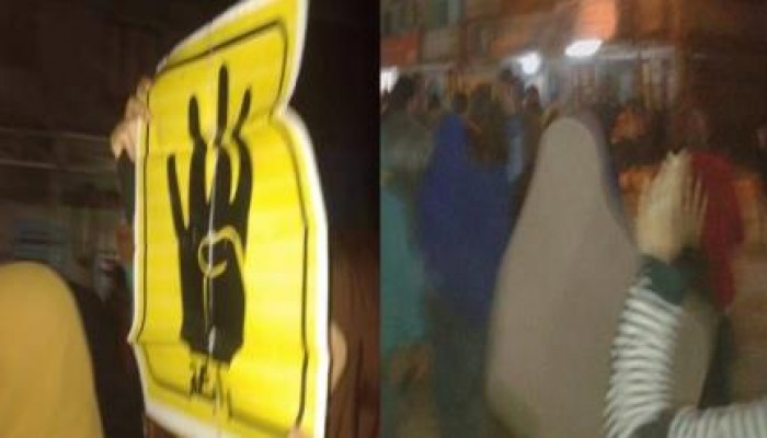 دمياط: مسيرة شبابية رافضة للانقلاب تجوب شوارع كفر البطيخ