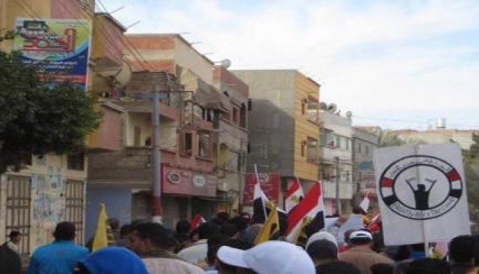 مسيرة حاشدة لثوار البصارطة بدمياط فى تدشين فعاليات جمعة رفض التفويض