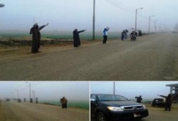الدقهلية: سلسلة بشرية رافضة للانقلاب على طريق " بلقاس - بيلا "