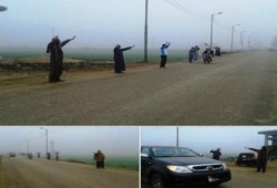 الدقهلية: سلسلة بشرية رافضة للانقلاب على طريق " بلقاس - بيلا "