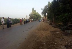 منوف تستهل فعاليات جمعة "رفض تفويض القتل" بسلسلة بشرية