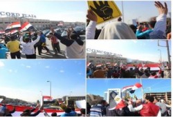 ثوار القاهرة الجديدة ينتفضون رفضا لتفويض القاتل