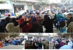 مسيرات حاشدة بمدينة السلام رفضا للانقلاب