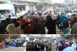 مسيرات حاشدة بمدينة السلام رفضا للانقلاب