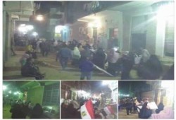 مسيرة ليلية بقرية العيايدة بالقليوبية رفضا لحكم العسكر