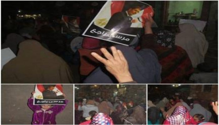 بني سويف: تظاهرة ليلية بمدينة ناصر تسخر من فشل مهزلة التفويض