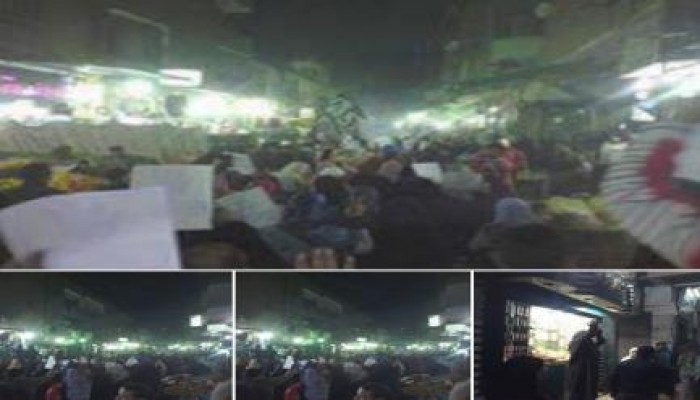 القليوبية: مسيرة ليلية حاشدة بـ بقرية القلج ضمن فعاليات جمعة رفض تفويض القتل