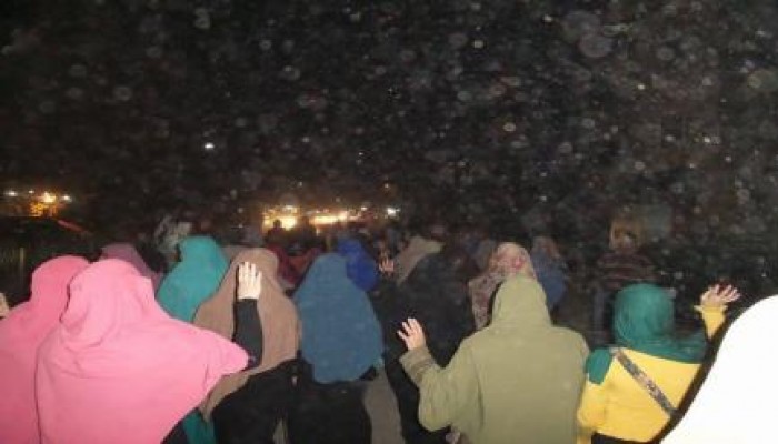 تظاهرة بمدينة بني سويف تهتف: فين التفويض !!