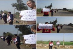 ثوار أولاد صقر يواصلون فعاليات "رفض تفويض القتل"