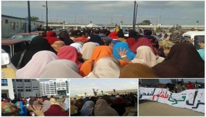 مسيره لطلاب جامعة دمنهور تنديدا باعتقال زملائهم الطلاب و "الامن الادارى" يعتدى عليهم