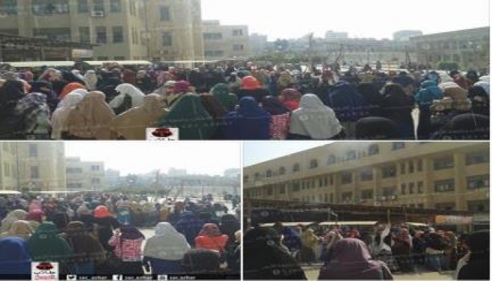 مليشيات الانقلاب تقتحم "أزهر البنات" عقب فعالية ثورية