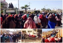 بالصور .. تظاهرات طلاب ضد الانقلاب بأول أيام الفصل الدراسي الثاني بجامعة ‫‏الفيوم‬