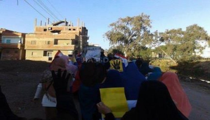 مسيرة لـ "شباب ضد الانقلاب" بكفر المنازلة ب‏دمياط‬.