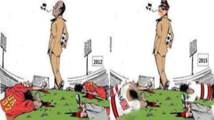 كاريكاتير: ما أشبه الليلة بالبارحة .. العسكر يقتلون المصريين