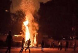 " عشاق نادي الزمالك " تعلن مسئوليتها عن إشعال النيران بالشونة الرئيسية  بالغربية