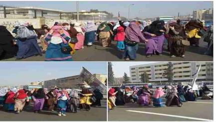 بالفيديو والصور.. طالبات وطلاب الأزهر ينتفضون تنديدًا بمذبحة الدفاع الجوي ‏