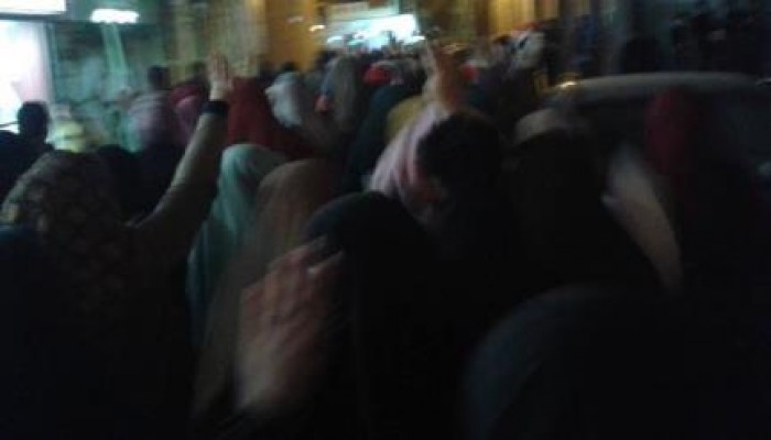 دمياط: مسيرة ليلية حاشدة لثوار دمياط تنديدا بمجزرة استاد الدفاع الجوى