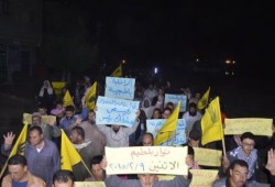 كفر الشيخ: مسيرة ليلية حاشدة لثوار بلطيم تنديدا بمجزرة الدفاع الجوى