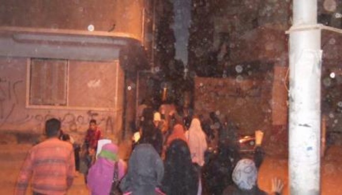 المنيا: بني مزار تنتفض تنديدا بمجزرة الدفاع الجوي