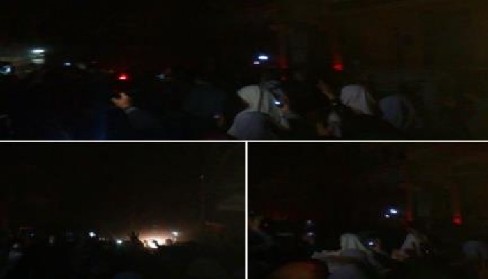 الغربية: فاعلية ليلية حاشدة بـ زفتى تنديدا بمجزرة استاد الدفاع الجوى