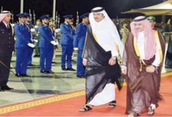محمد بن نايف بالدوحة في أول زيارة خارجية له منذ تعيينه