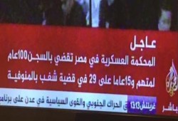 قضاء السيسي العسكري يقضي بالسجن (100 عام) لمتظاهر و(15 عاما) لـ29 آخرين في قضية شغب ملفقة