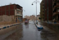 بالصور.. أمطار غزيرة ورياح تضرب "مطروح"