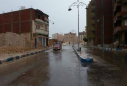 بالصور.. أمطار غزيرة ورياح تضرب "مطروح"
