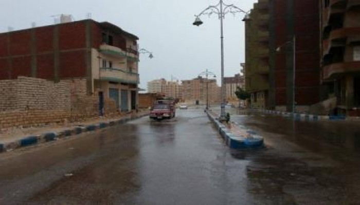 بالصور.. أمطار غزيرة ورياح تضرب "مطروح"