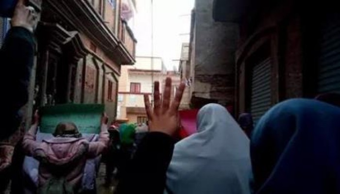 مسيرة لثوار دمياط بمدينة كفر البطيخ تندد بالانقلاب العسكرى وتطالب بسقوطة