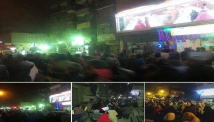 مسيرة ليلية حاشدة لثوار المعادى ضد حكم العسكر