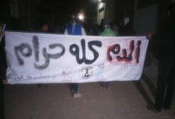 مسيرة ليلية حاشدة لـ أولتراس″وايت نايتس″و”الأهلي”و”شباب ضد الانقلاب بالشرقية