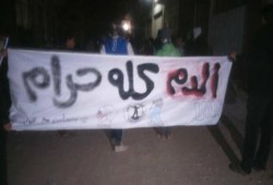 مسيرة ليلية حاشدة لـ أولتراس″وايت نايتس″و”الأهلي”و”شباب ضد الانقلاب بالشرقية