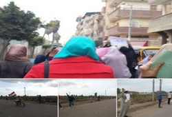 تظاهرات بالدقهلية ضد حكم العسكر