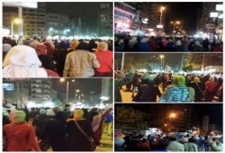 مسيرة ليلية حاشدة بالمطرية وسط تفاعل من الأهالي