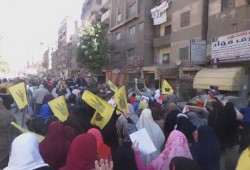 مسيرة صباحية حاشدة لثوار المعادي ضد الانقلاب