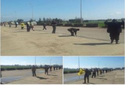 "  يسقط حكم القتلة " سلسلة بشرية لتحالف دعم  الشرعية بمركز دمنهور