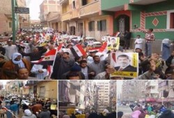 مناهضو الانقلاب بمحافظة  ‏الجيزة‬ يطالبون بالقصاص للشهداء