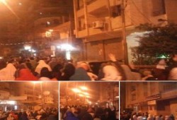 مسيره ليليه مناهضه للانقلاب العسكرى بطنطا