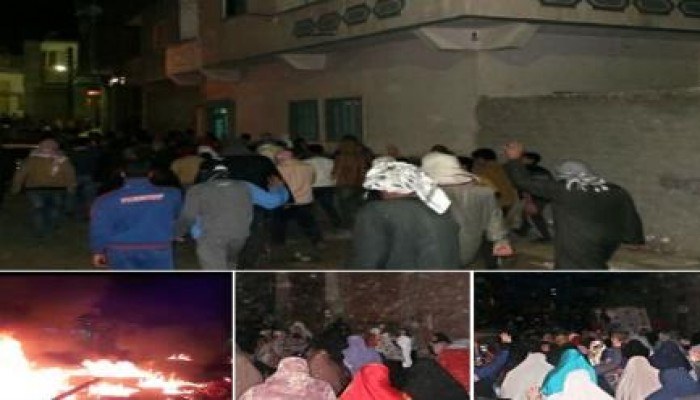 البحيرة: ثوار حوش عيسى يدحرون قوات أمن الانقلاب إثر الاعتداء على مسيرتهم